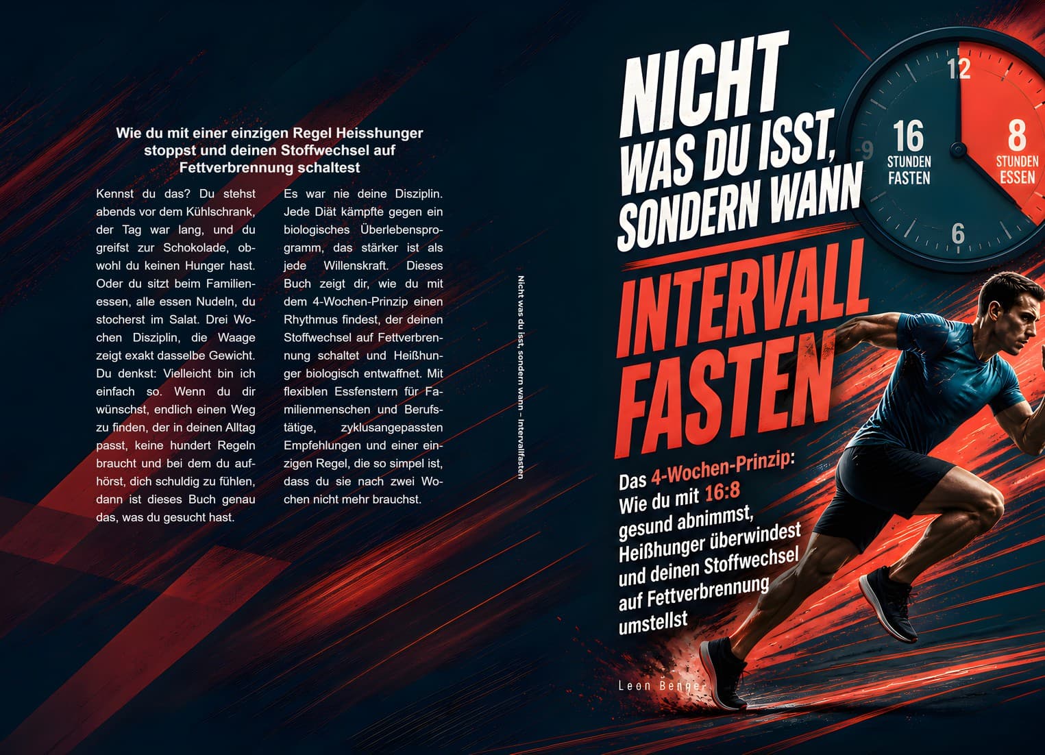 Dreidimensionaler Produktshot des Hardcovers zum Buch Intervallfasten