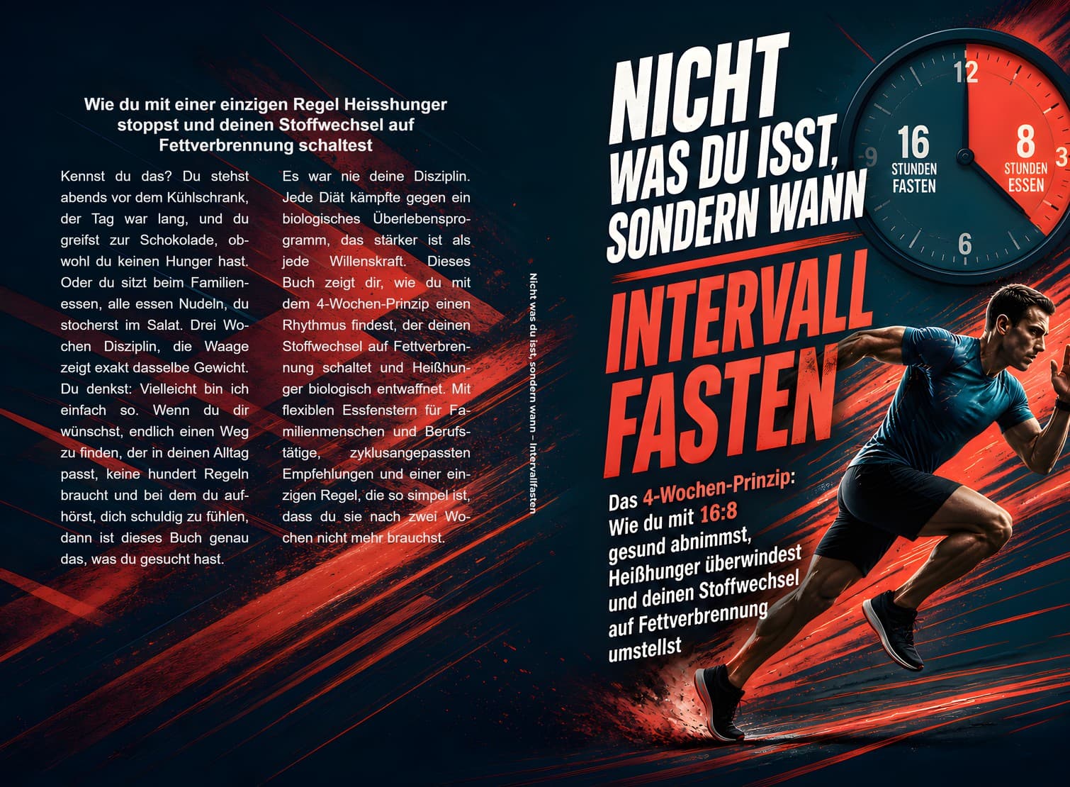 Dreidimensionaler Produktshot des Taschenbuchs zum Buch Intervallfasten